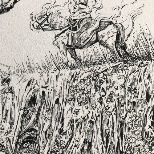 Dessins Araignées Encre héroïque fantasy