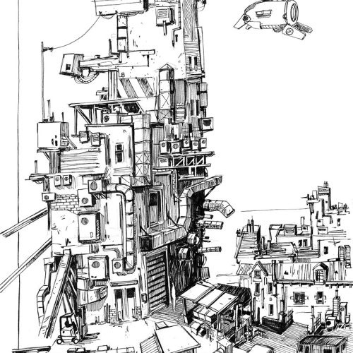 cyberpunk, ville, urbanisme,