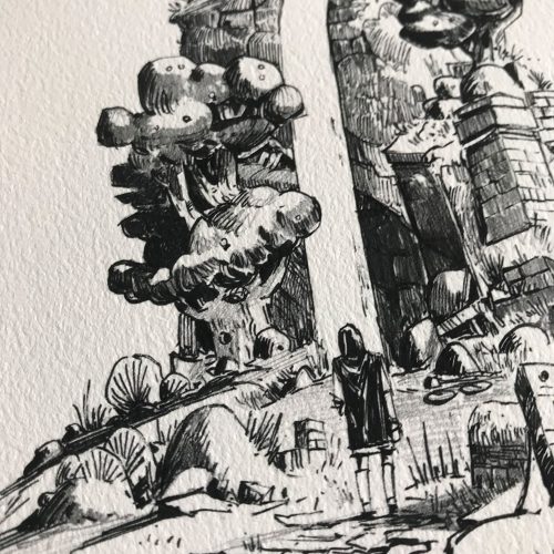 dessin à l'encre-illustration